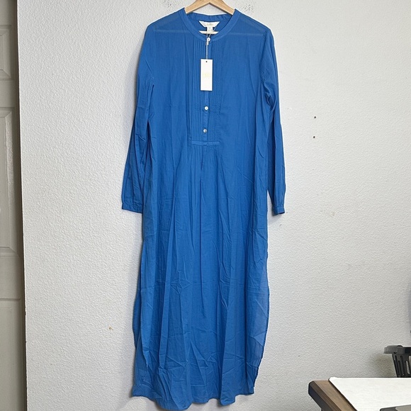 Lilly Pulitzer Vassa Maxi Long Coverup Women’s Size Medium Morelle Blue $178 NWT - Picture 2 of 15